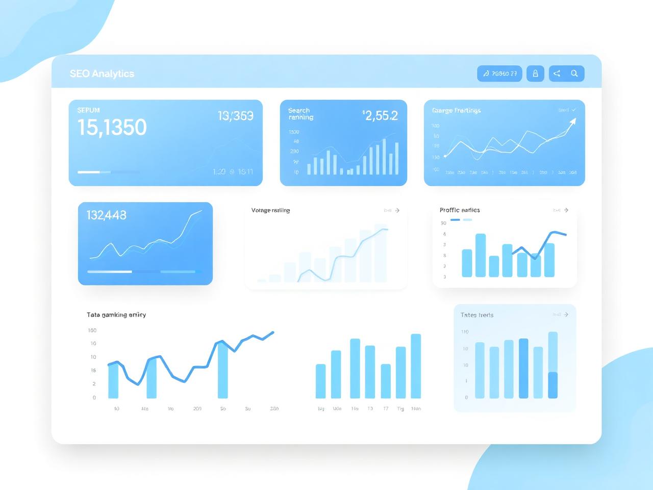 SEO analytics dashboard